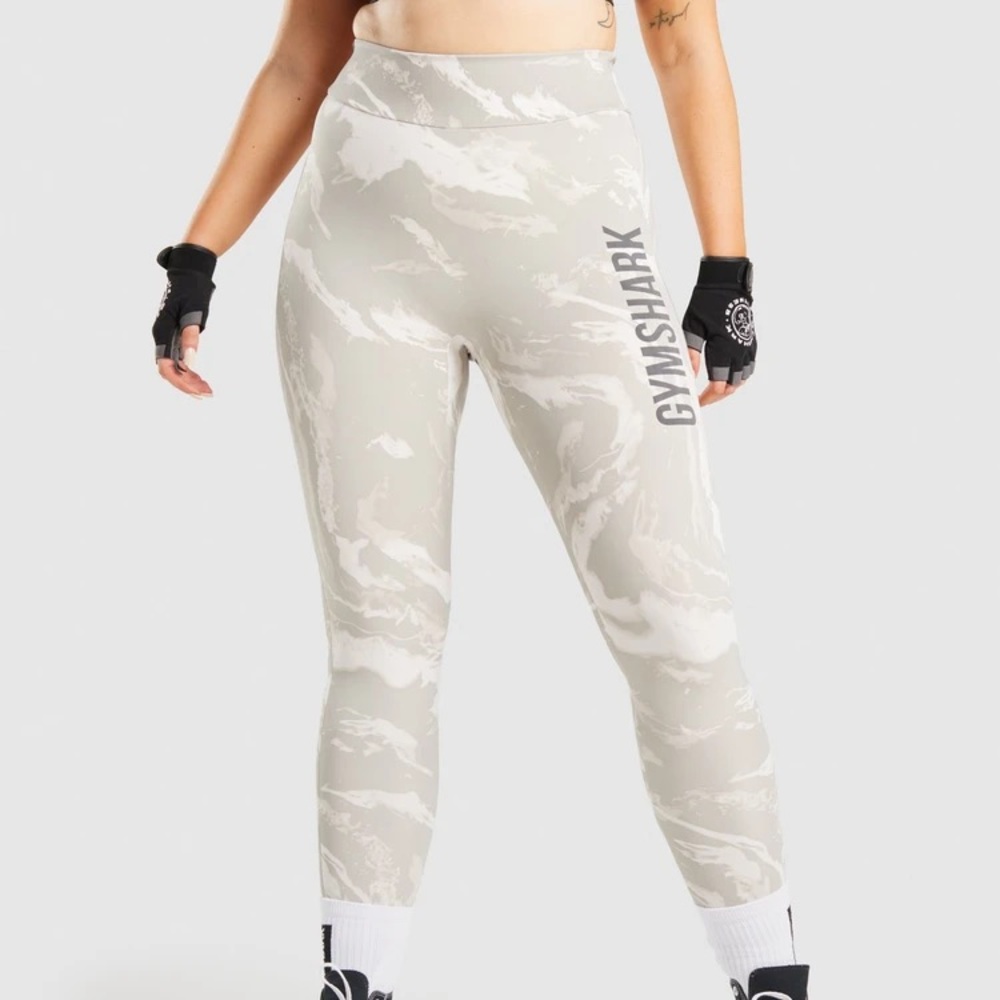 GS Power Leggings - Grey Print